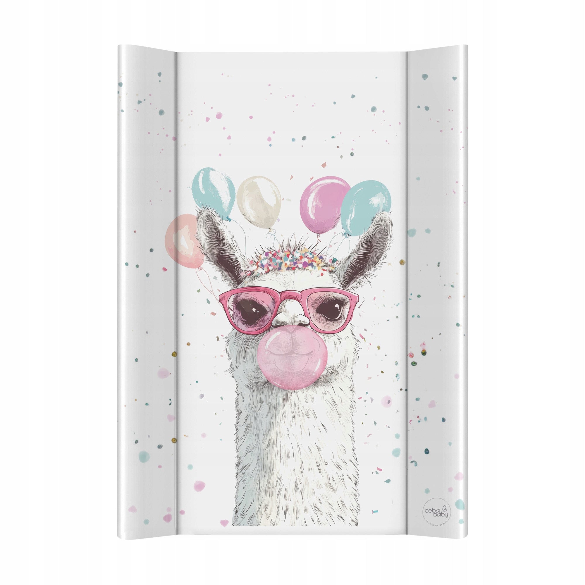 Changing Table Rigid Hard Ceba 50x70 cm Ultra Light Crazy Llama