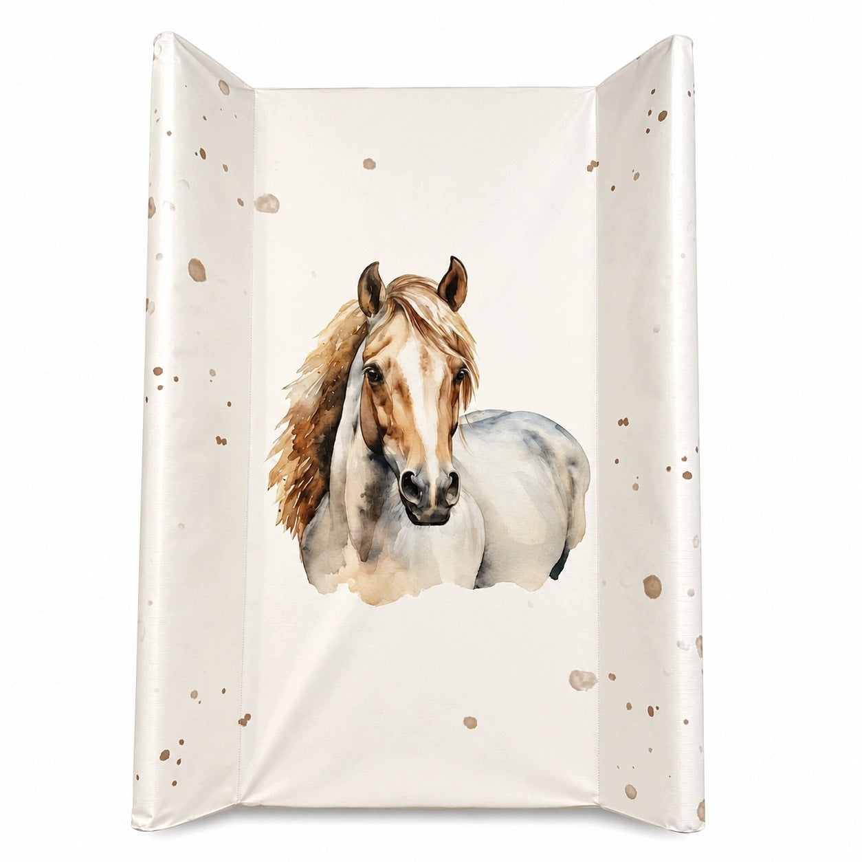 Changing Table Soft 70x50 Beige Horse Mat Infant Dresser Cover