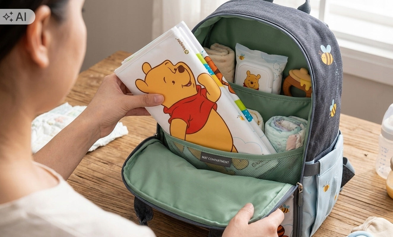 Changing Table Soft Folding Travel Changing Mat Keeeper Winnie the Pooh Manufacturer code 1850010008400