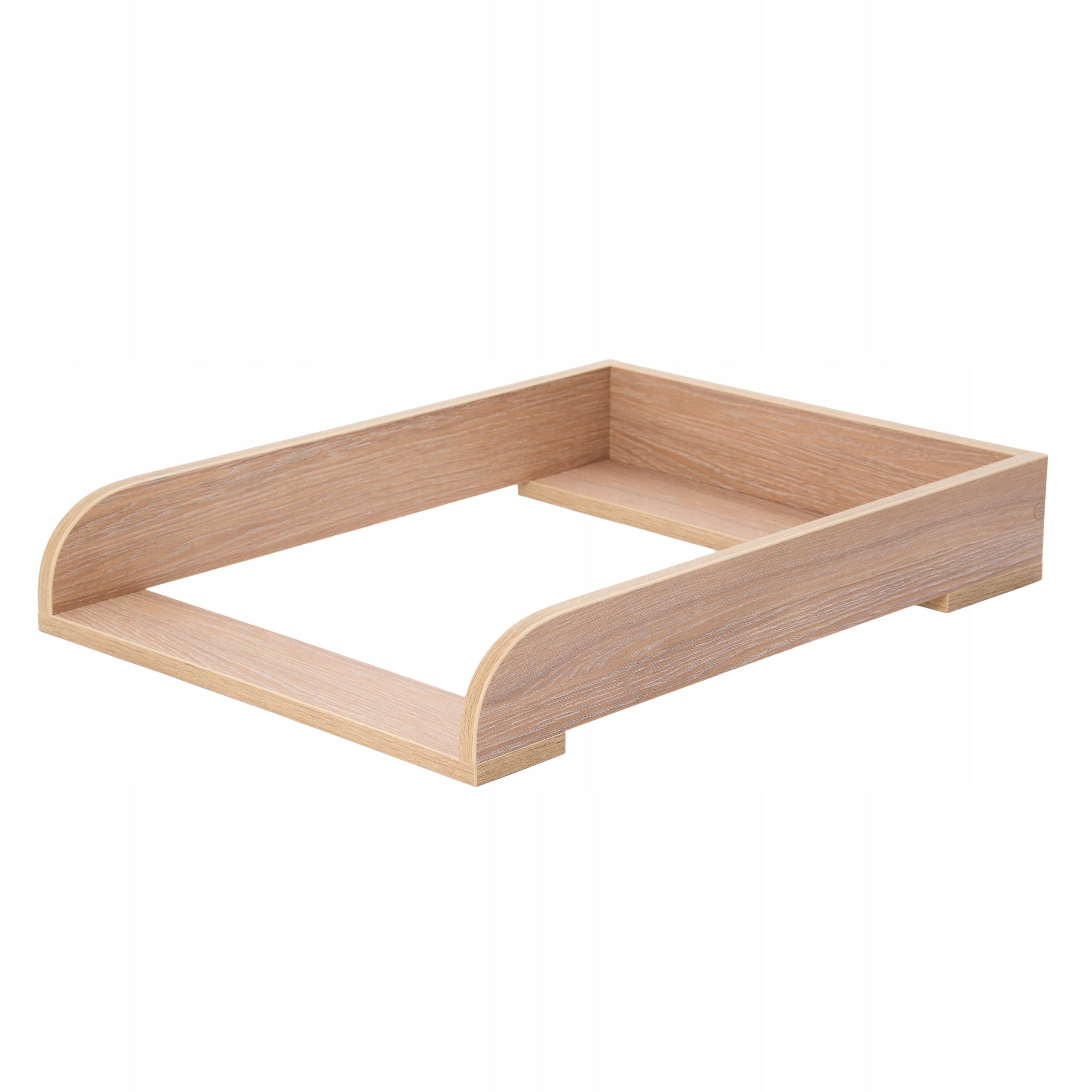 Changing pad for chest of drawers Malm 70x50 cm stained oak, rounded sides