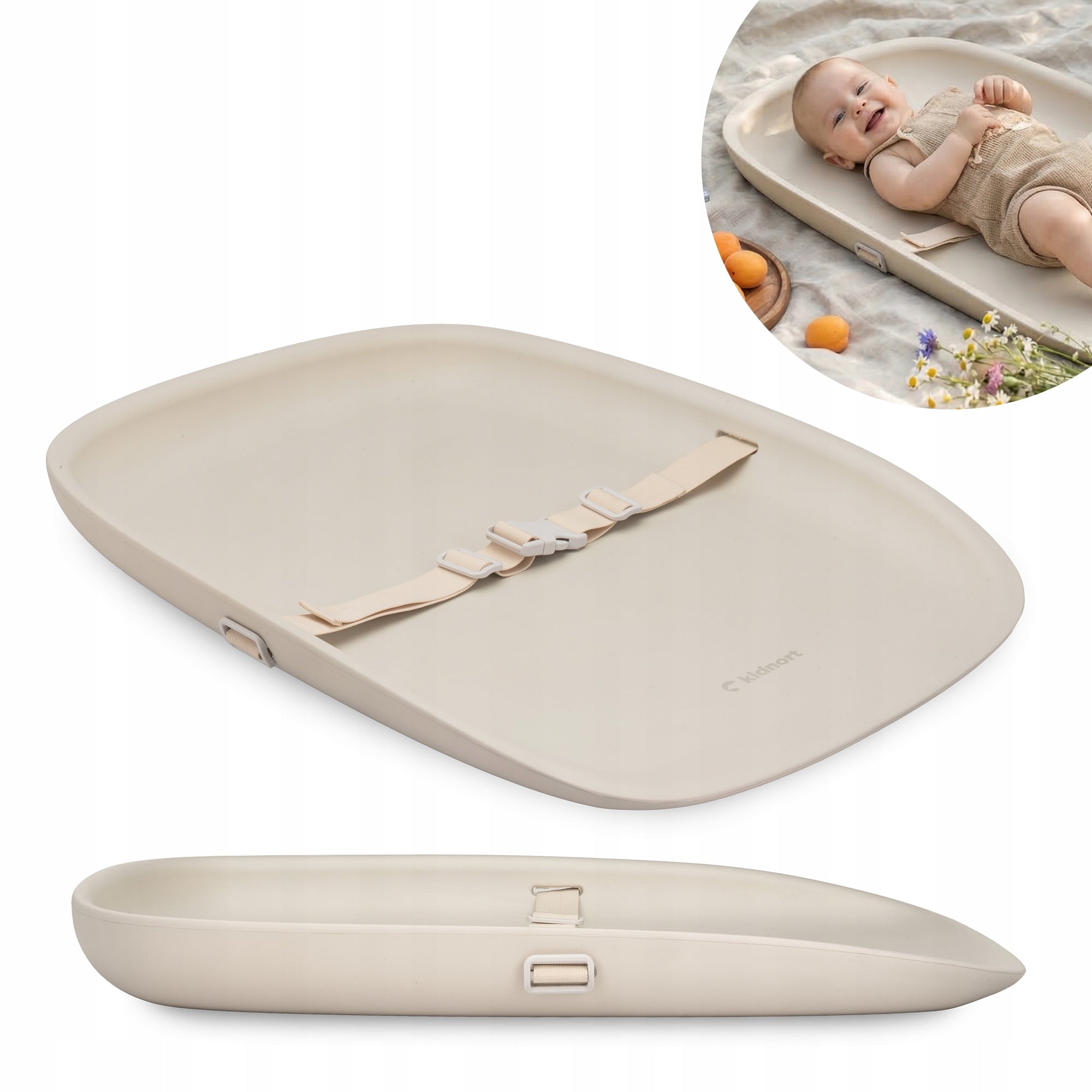Changing table foam soft waterproof, baby mat Rengjore beige
