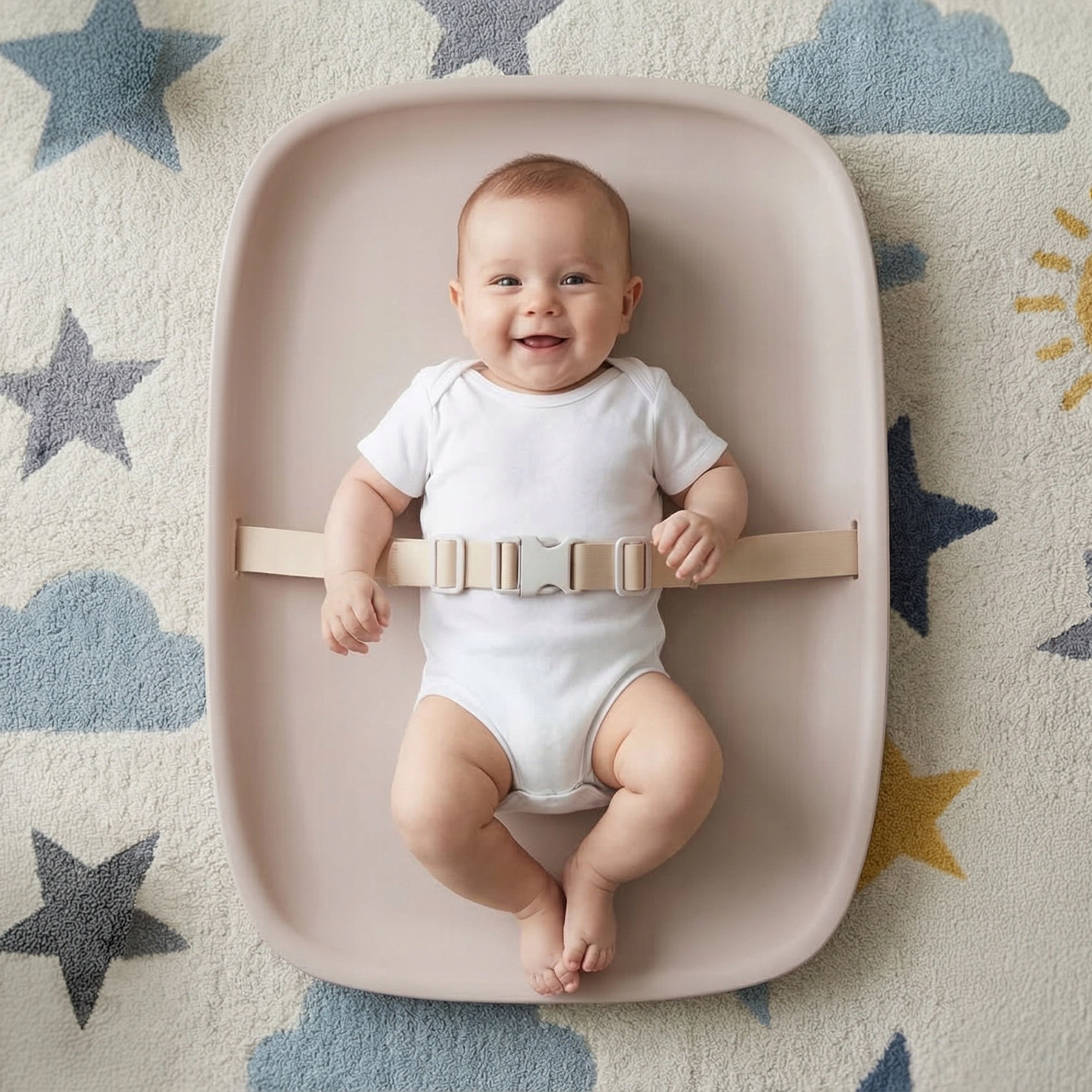 Changing table foam soft waterproof, baby mat Rengjore pink Packaging status original