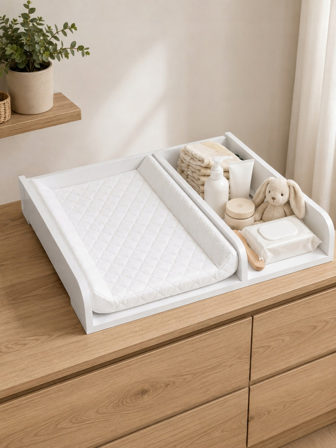 Changing table for cot chest of drawers UNIVERSAL 80x70 cm with compartment Brand no brand