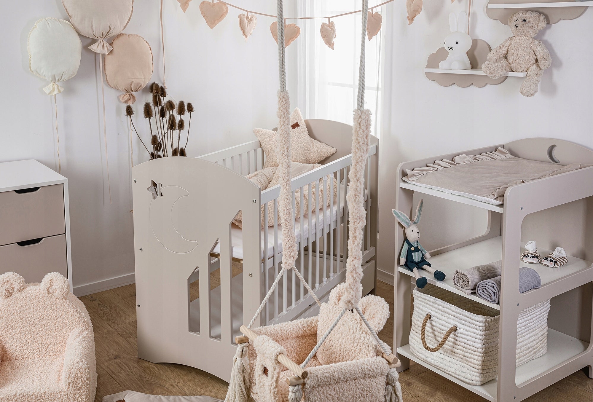 Changing table pad 50x70 oilcloth + velvet cover with beige ruffle Brand Baby-Raj