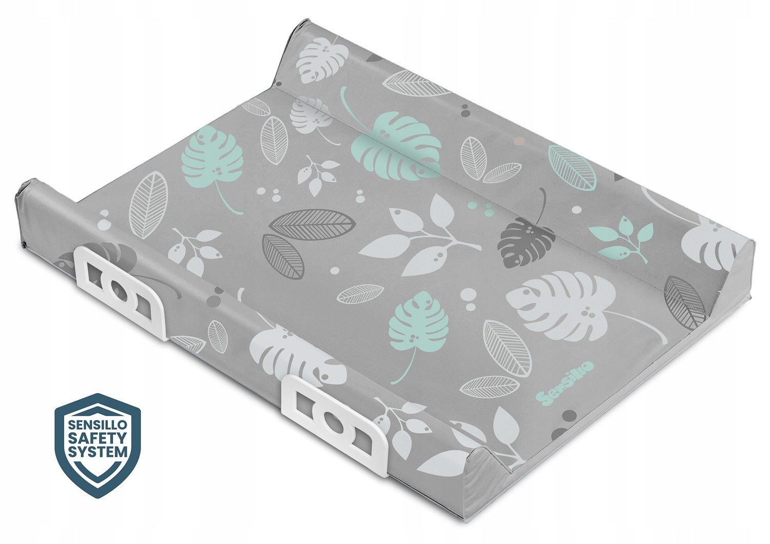 Changing table padded for cot chest of drawers 70 cm Floral grey flowers Sillo Packaging status original
