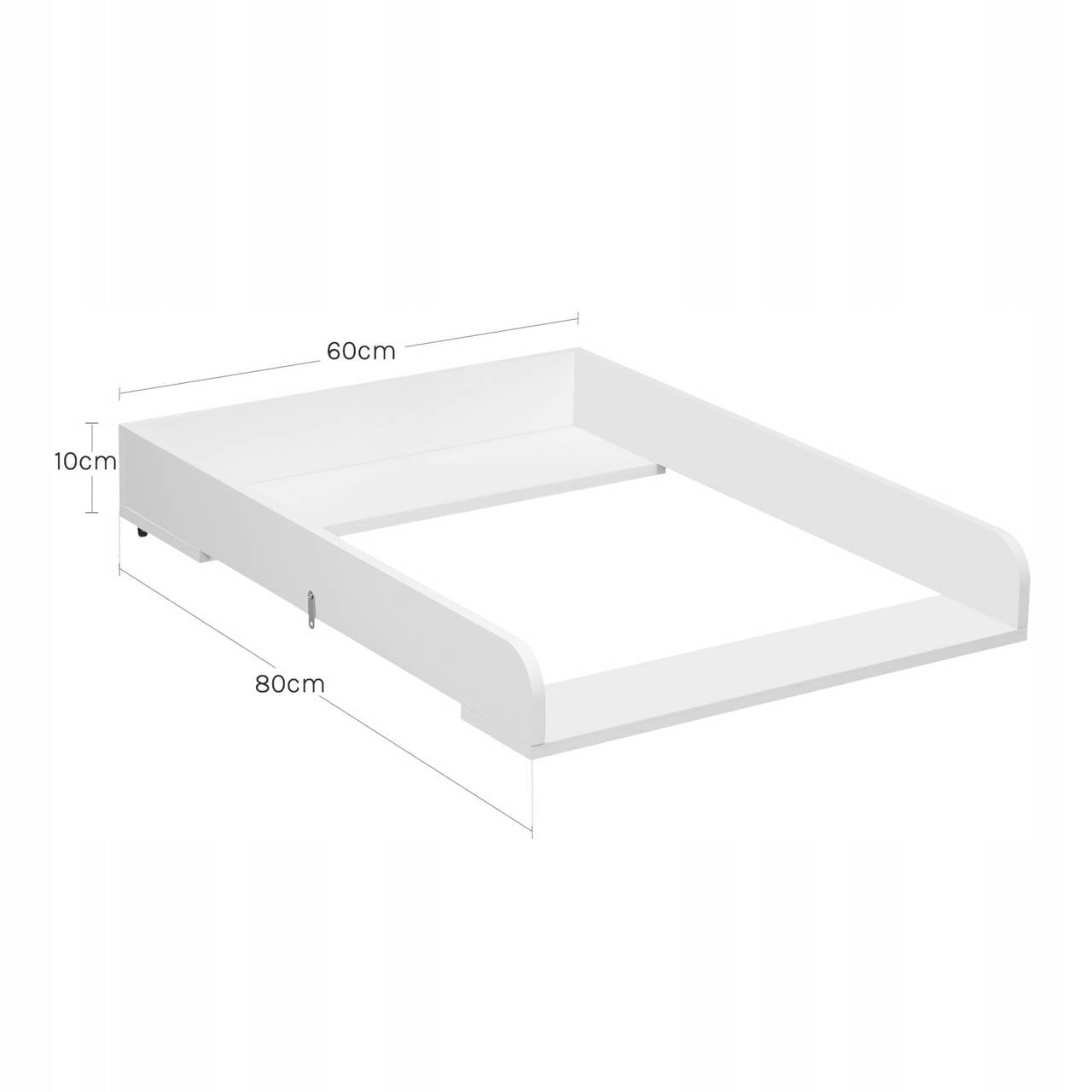 Changing table rigid Woltu 60 x 80 cm white Manufacturer code WT007
