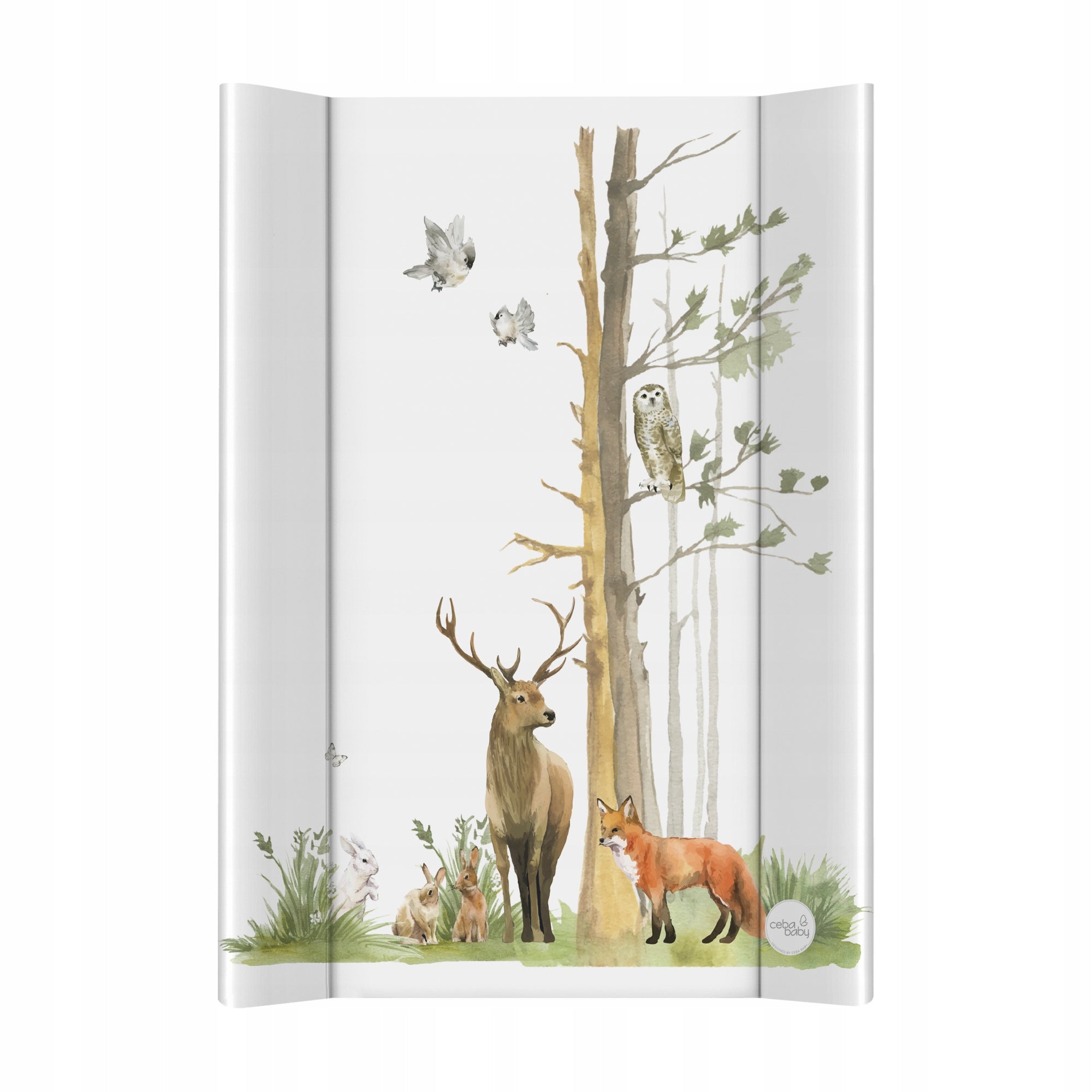 Changing table rigid hard Ceba baby 50x70 cm Basic Woodland