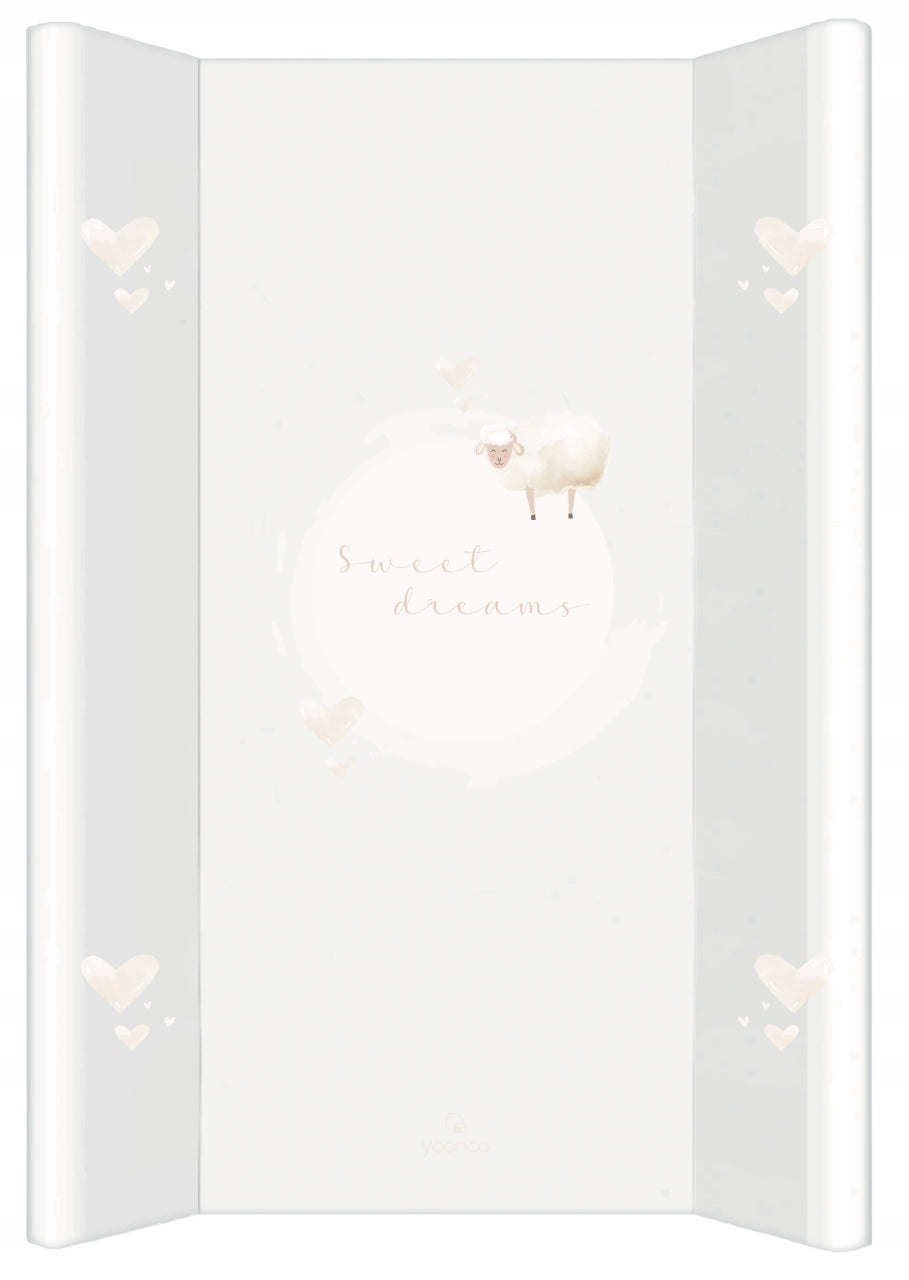 Changing table soft for chest of drawers oilcloth mat furniture Yoonco 46 x 70 cm white