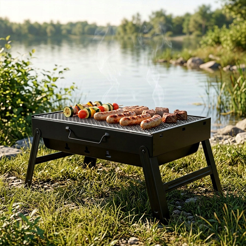 Charcoal Grill Folding Portable Garden Hiking Picnic Small 51 cm Product weight with unit packaging 1.8 kg