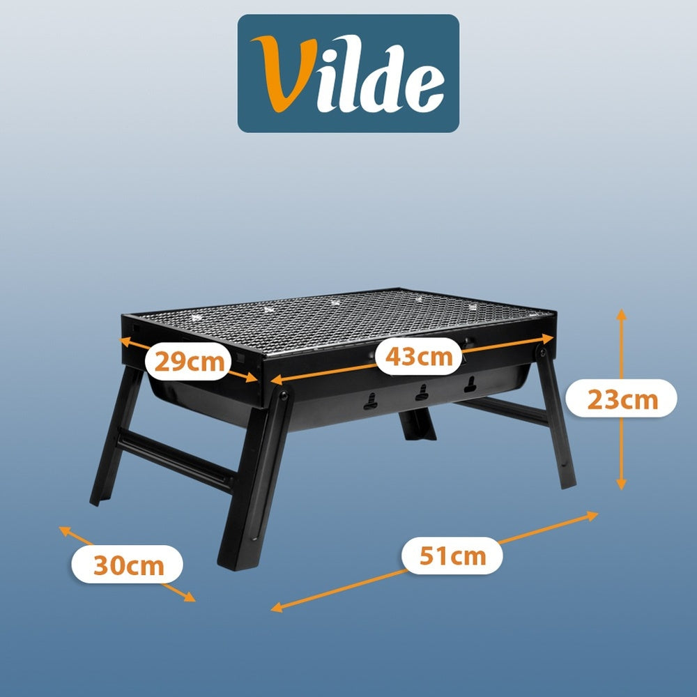 Charcoal Grill Folding Portable Garden Hiking Picnic Small 51 cm Type portable