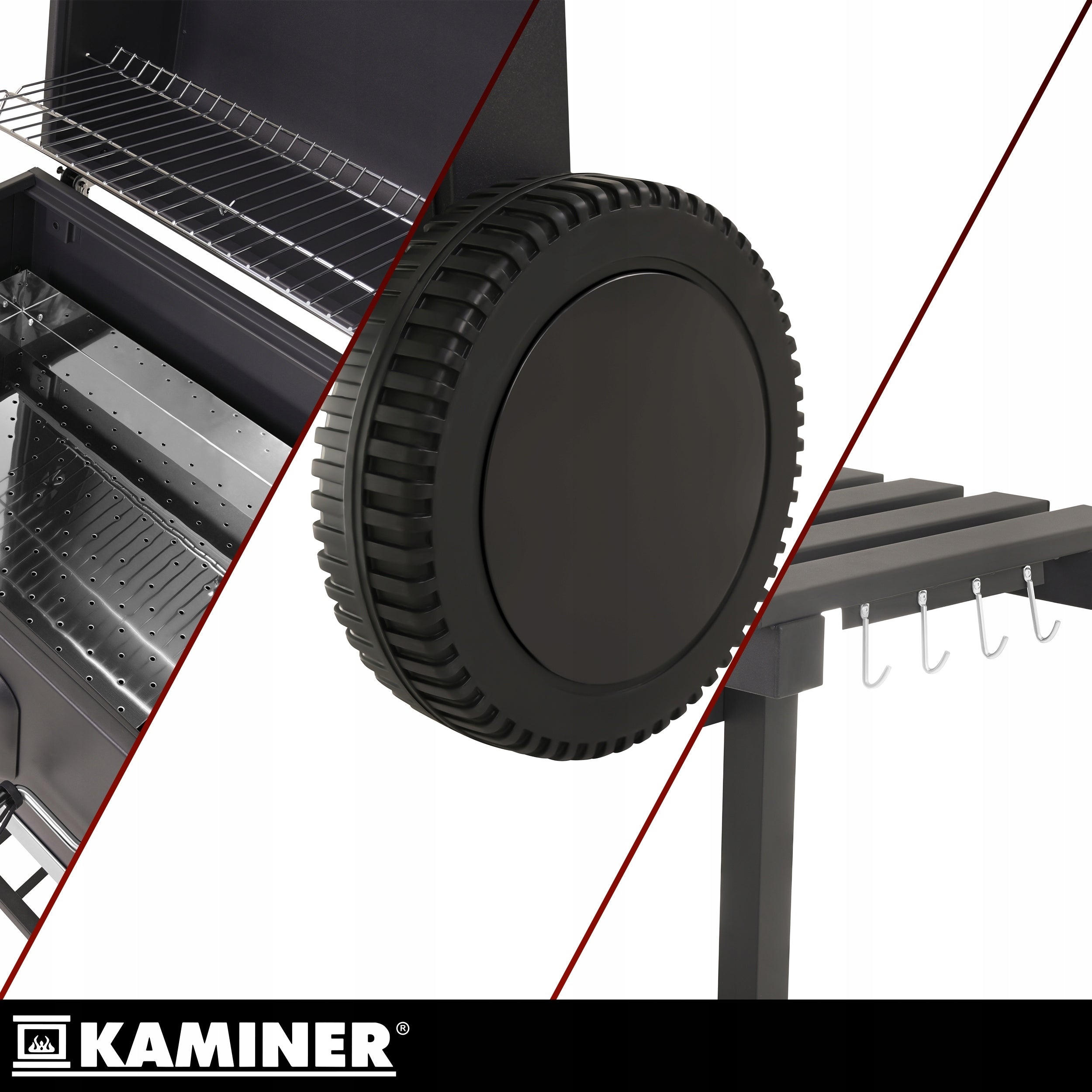 Charcoal Grill Garden Cast Iron Grate with Lid Ashtray + Accessories FREEBIE Manufacturer Lund
