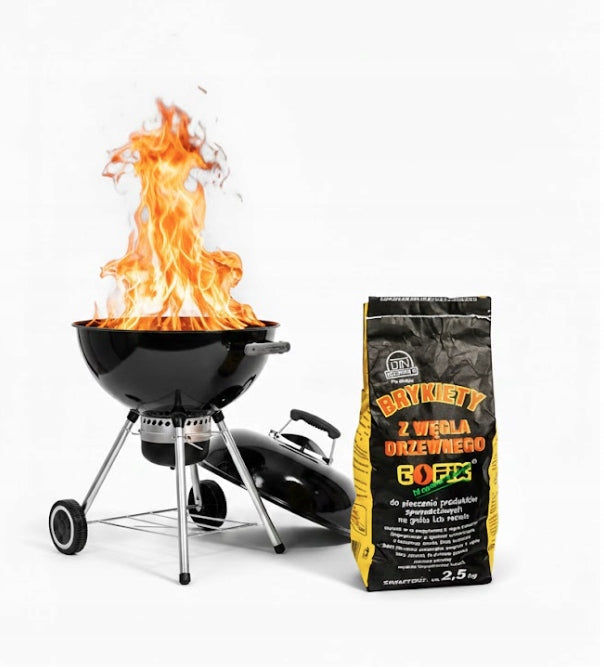 Charcoal briquette Tofix 2,5 kg IDEAL FOR BARBECUE Manufacturer code Brykiet2,5kg
