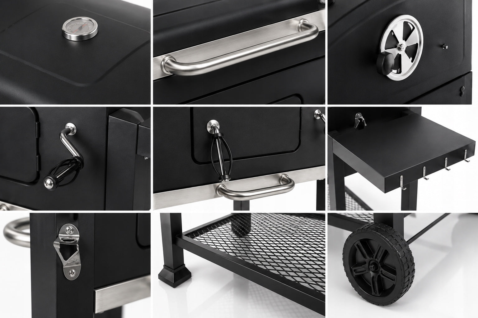 Charcoal grill Riwall RCG 60 cast iron garden grate with cover THICK SHEET Packaging status original