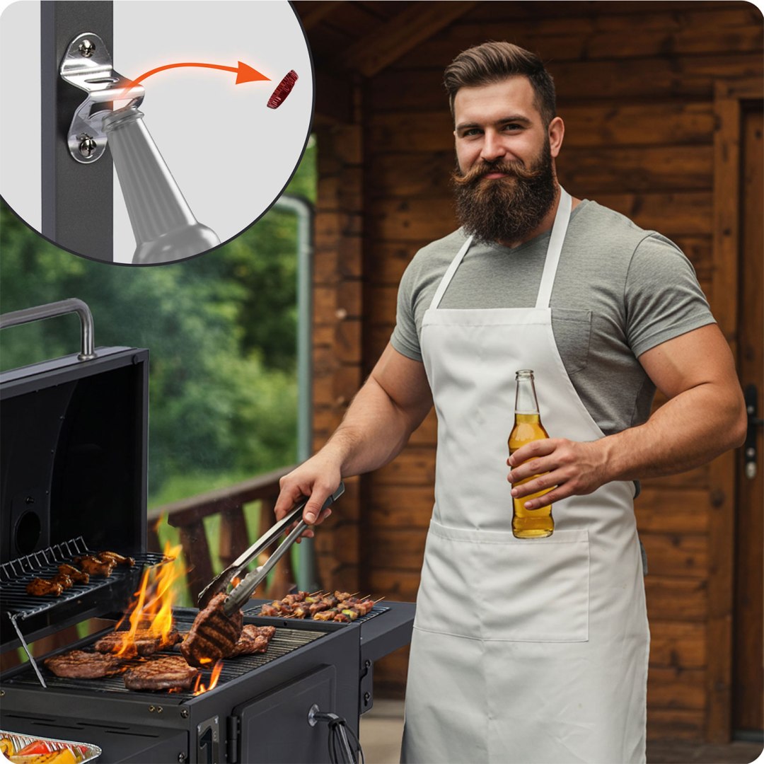 Charcoal grill with cover Berdsen BD-892 black Grill depth 35 cm