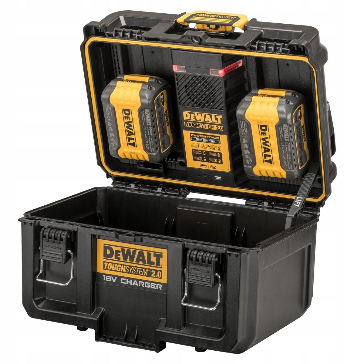 Charger 18V case ToughSystem DeWALT DWST83471 charging 2x4A Packaging status original