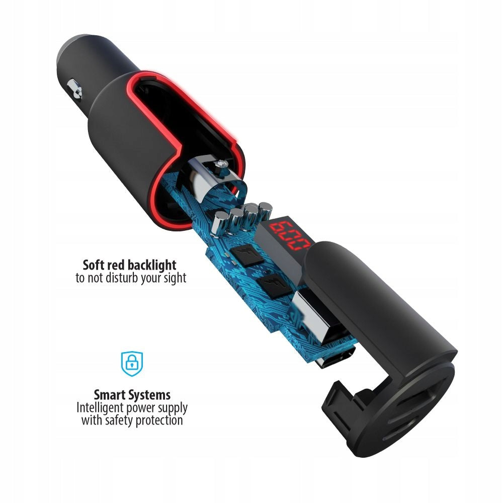 Charger Forever PD+ QC 3.0 30W 6A! With Display Strong For Truck Packaging status original