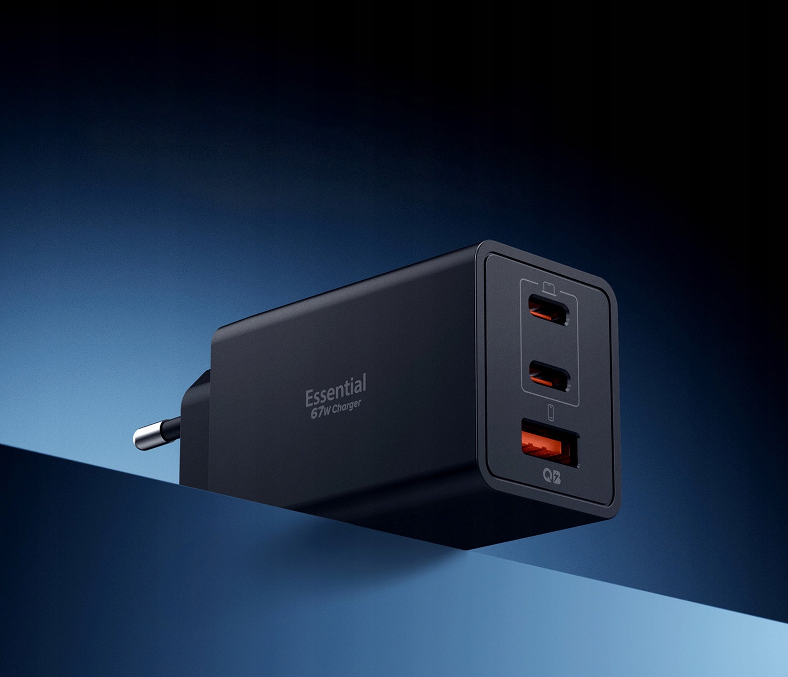 Charger Spigen EE673EU GaN 67W USB-C PD 3.0, USB-A, for smartphone Cable length 0 m