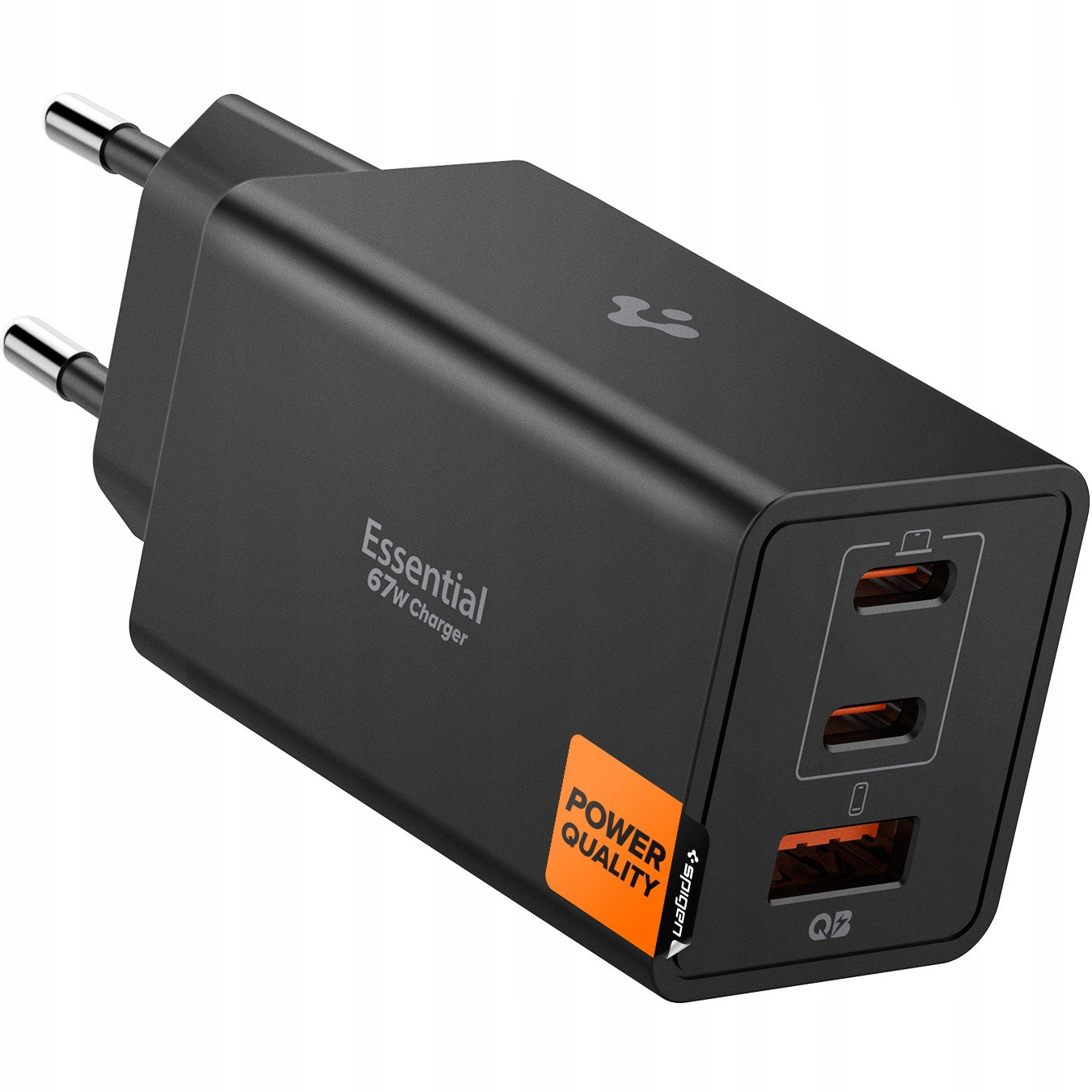 Charger Spigen EE673EU GaN 67W USB-C PD 3.0, USB-A, for smartphone