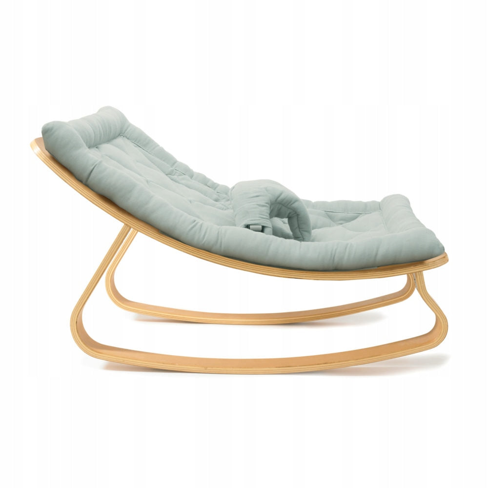 Charlie Crane Lounger Levo beech Organic Farrow grey Kid's weight 0 - 9 kg