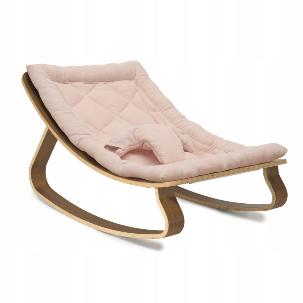 Charlie Crane Sun Lounger Levo Walnut Organic Nude Pink