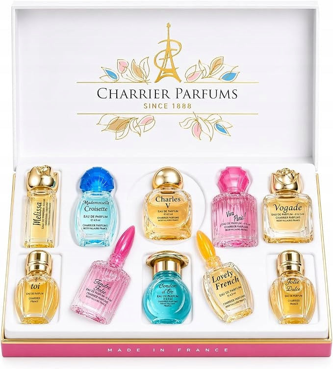 Charrier Perfume Set of 10 Miniature Perfume Waters 58,8 ml
