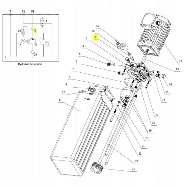 Check valve (thread 20mm) two-column lift Brand ATH-Heinl