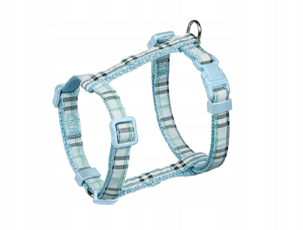 Checkered Tartan Harness - 20-35 cm Blue