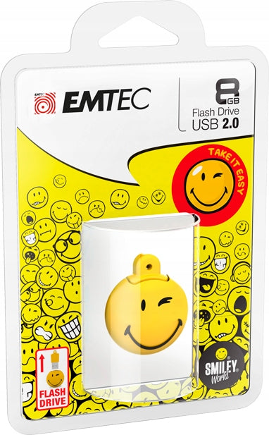 Cheerful funny flash drive 8GB Smiley face emote DO NOT WORRY