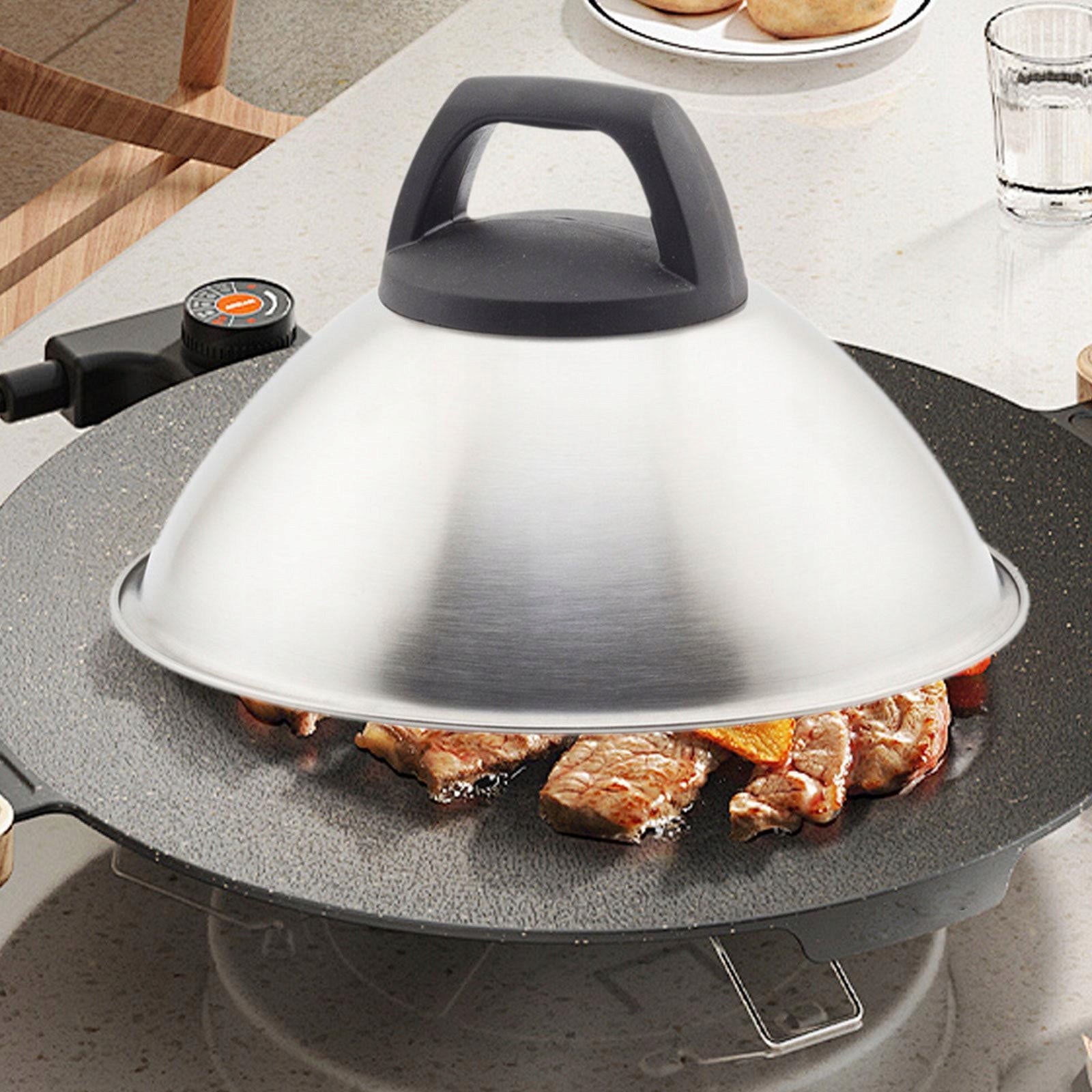 Cheese Melting Dome Sturdy Burger Cover for Barbecue Burgers 16.5cm