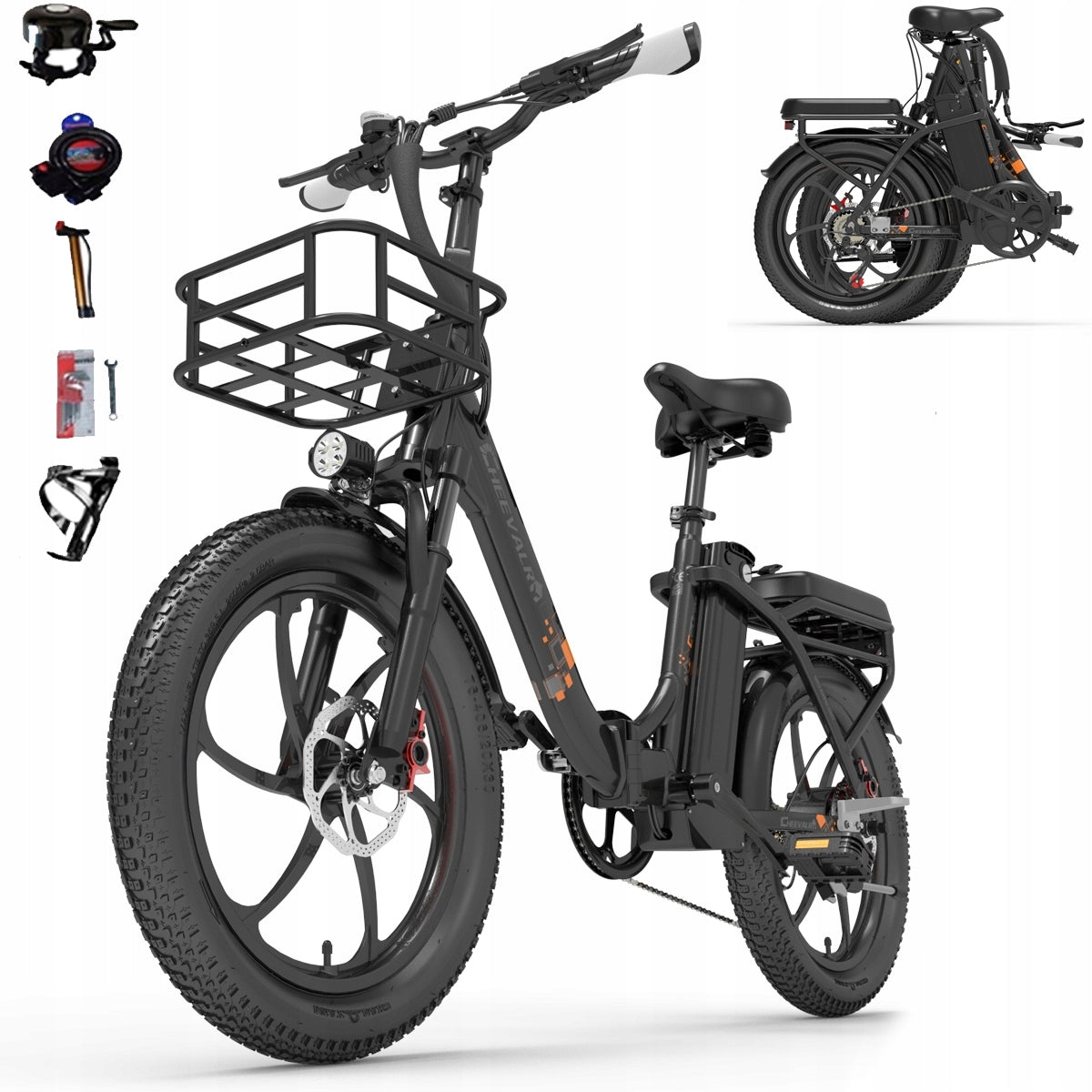 Cheevalry C20 PRO Folding Electric Bike 250W 20AH 150KM 20''+Bag Foldability partially assembled, calibrated