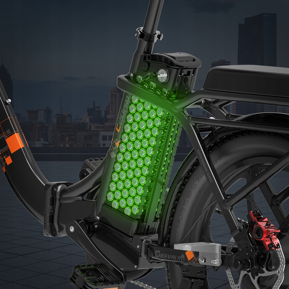 Cheevalry C20 PRO Folding Electric Bike 250W 20AH 150KM 20''+Bag Wheel size (") 20