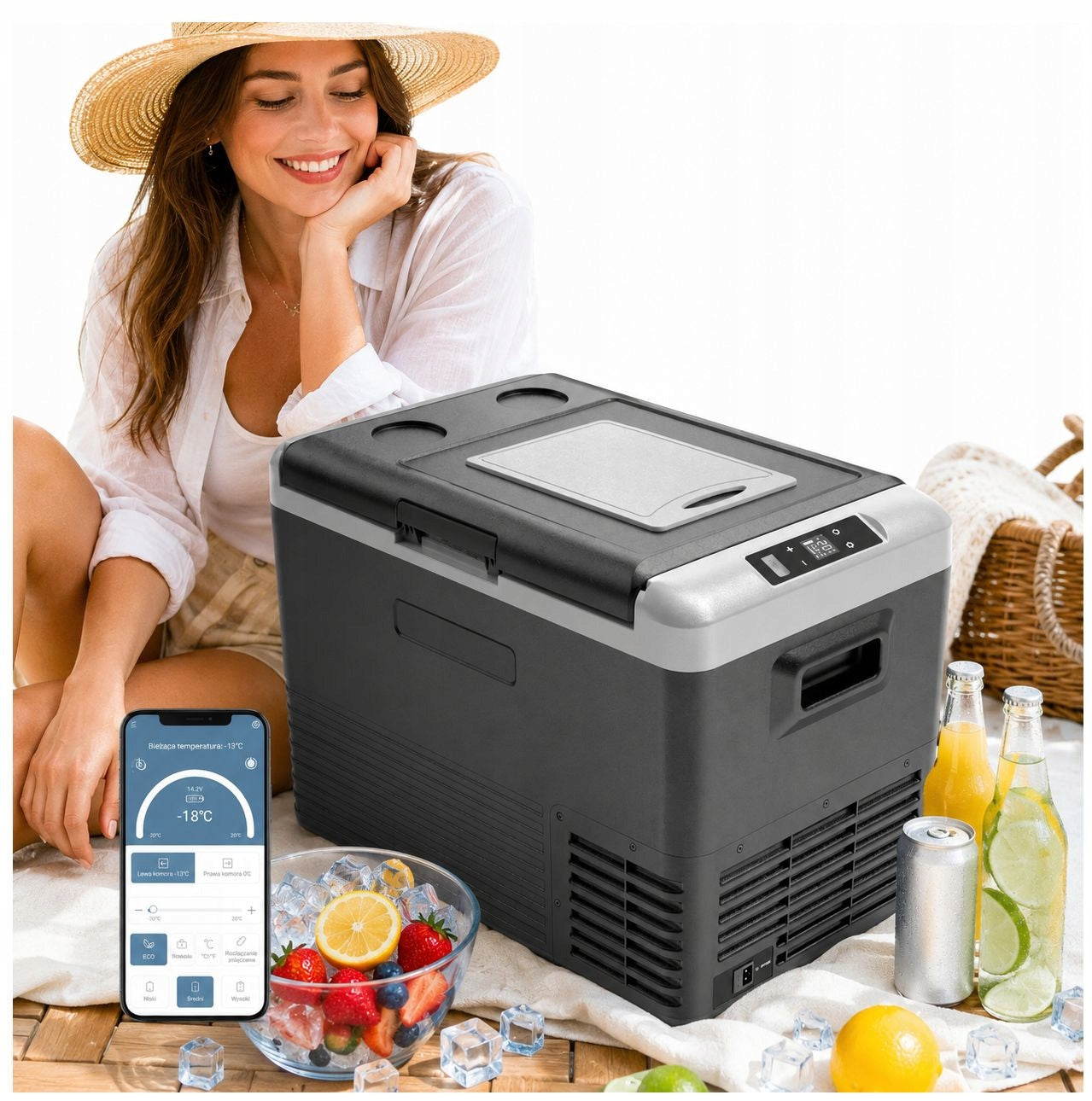 ChefOne IceBox CL40 Car Tourist Refrigerator Portable 36GW 12v 24v