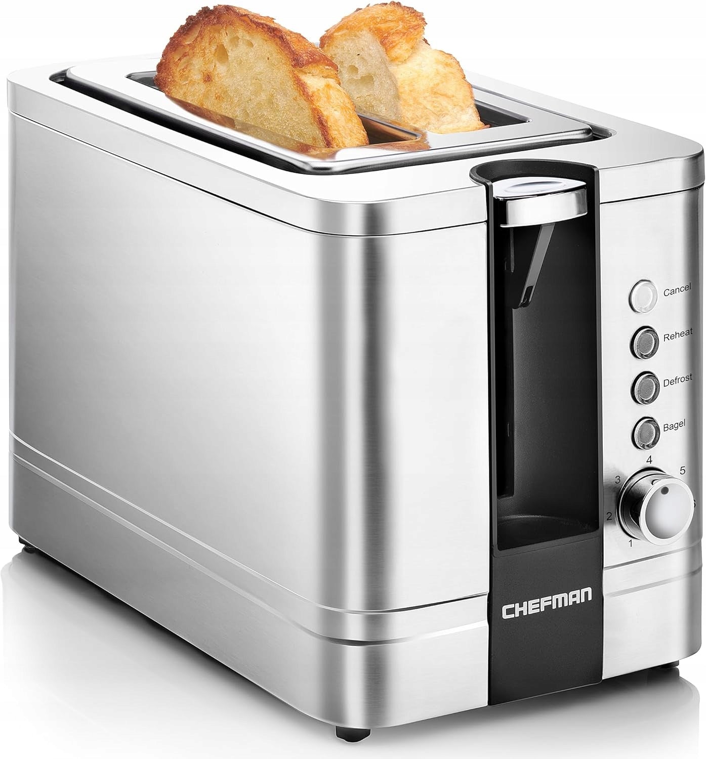 Chefman Toaster 2 slices Wide holes Bagel Defrosting Heating