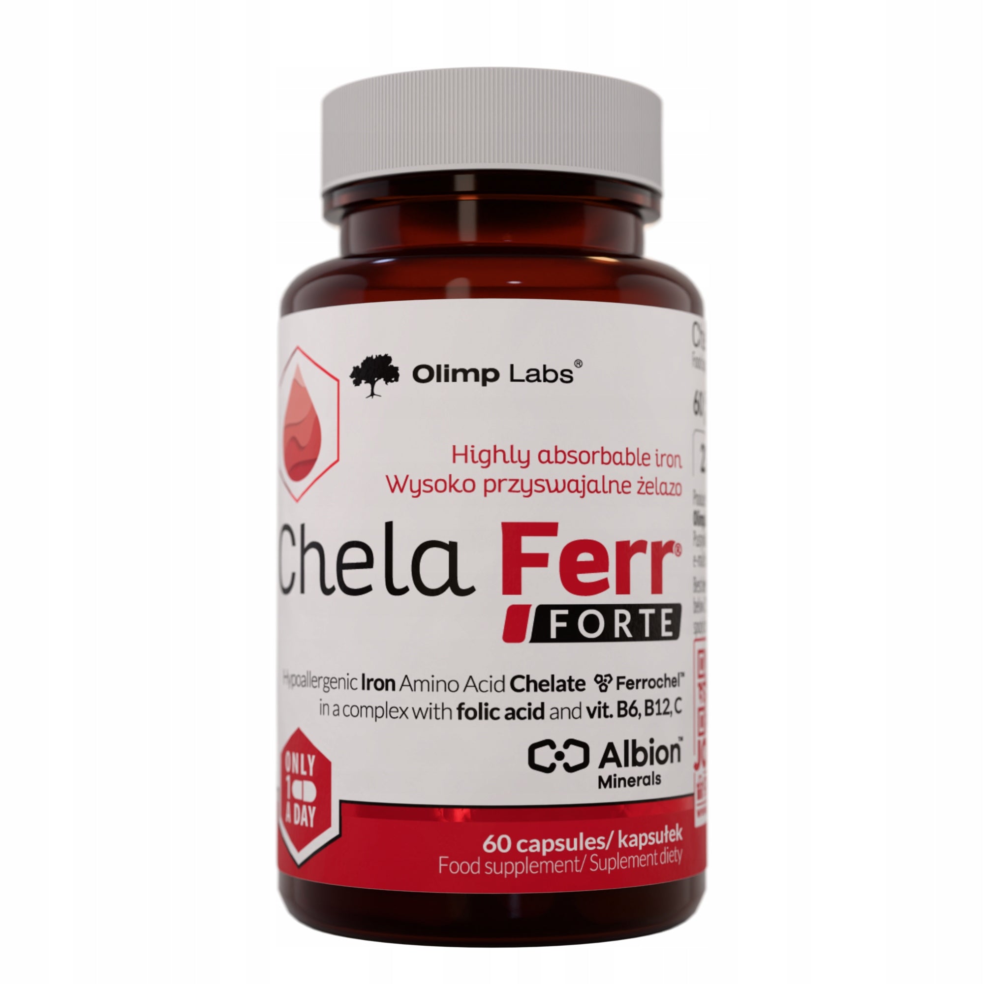 Chela Ferr Forte 60 capsules iron highly absorbable