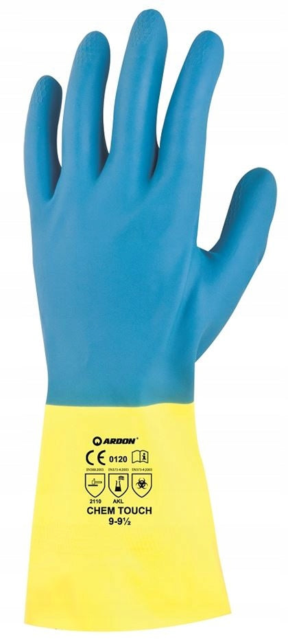 Chemical Gloves Protective Acid Resistant Ardon ARDON Chem Touch r.9 Brand Ardon