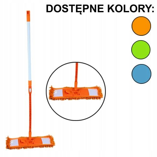 Chenille mop with flexible stick