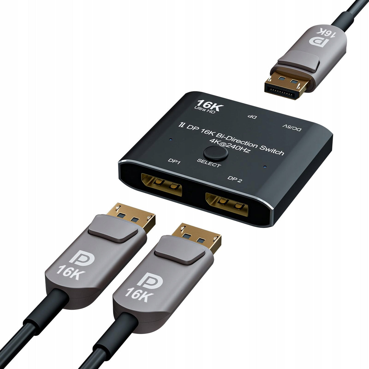 Chenlenic DisplayPort 16K Bi-Directional 2x1 Switch