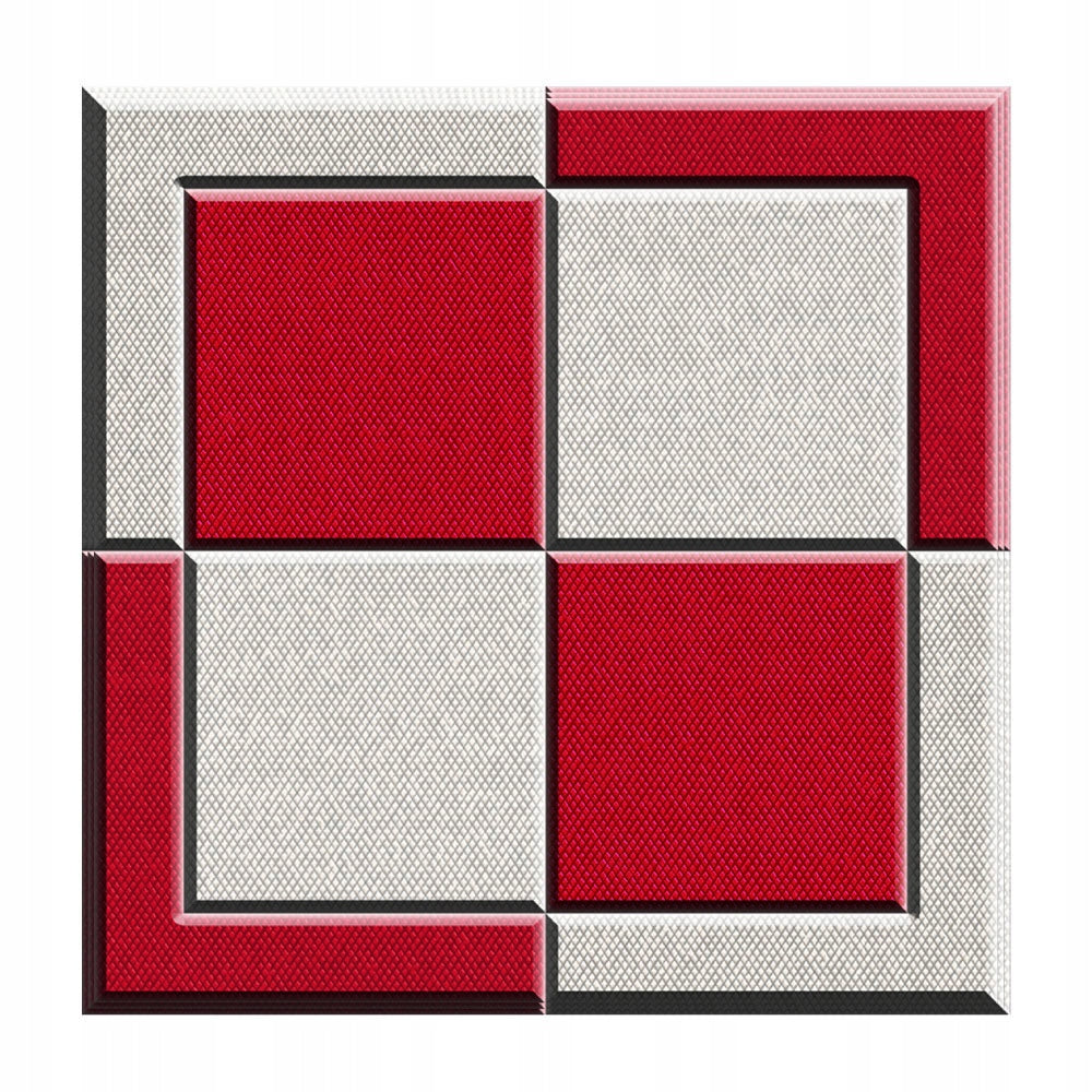 Chessboard sticker white and red sticker