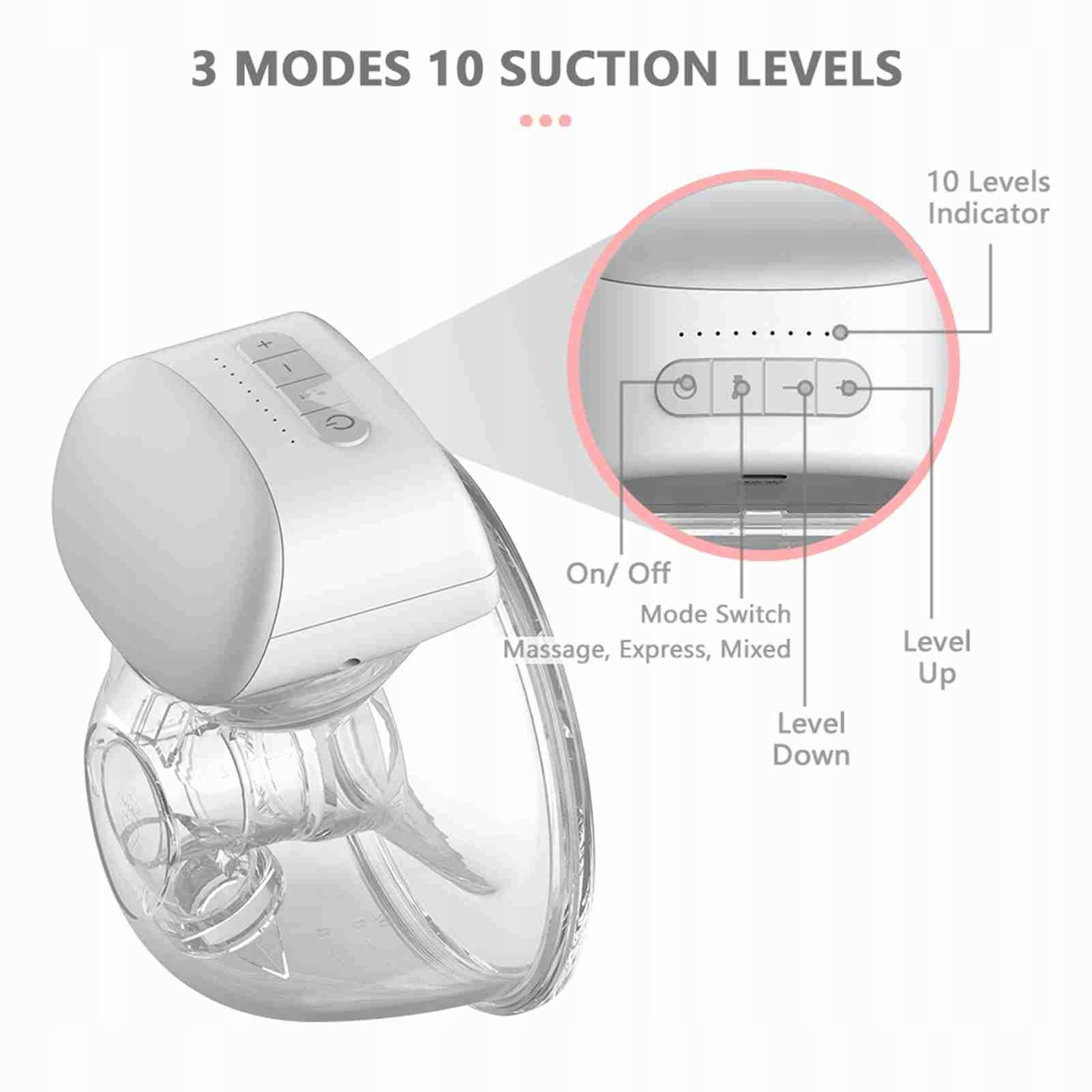 Chest Pump Stretcher Low Noise 3 Modes 10 Levels Adjustable WP