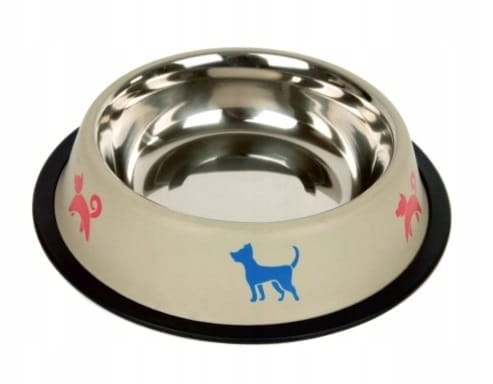 Chico Dog Rubber Bowl 0,95 l Brown Single Bowl Multicolor