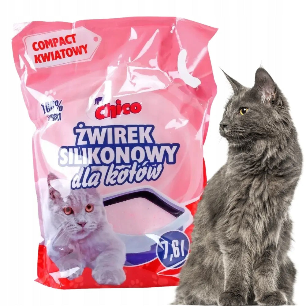 Chico Silicone Litter 7,6L Compact Floral for Cat Absorbent