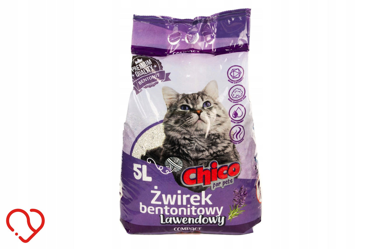 Chico for cat Bentonite Litter Lavender COMPACT 5l lavender fine