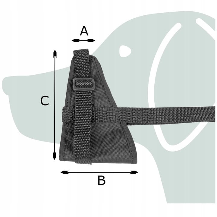 Chico muzzle Material Adjustable Nr.2 material S M zoological product Manufacturer code CH 4360_1