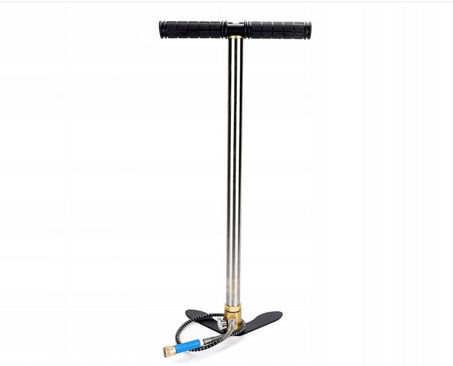 Chigoods PCP Hand Pump 30Mpa 4500 psi Stainless Steel Filter Gauge Kind foot
