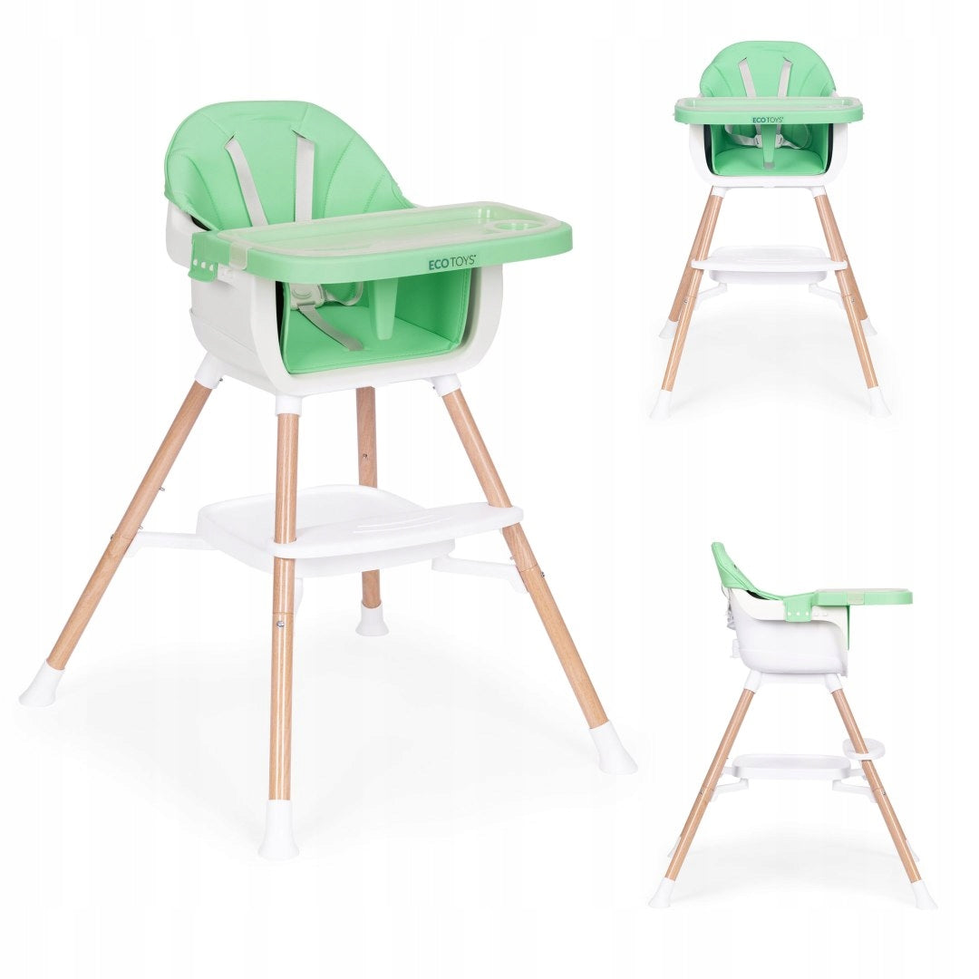 Child Feeding Chair 2in1 Green Ecotoys