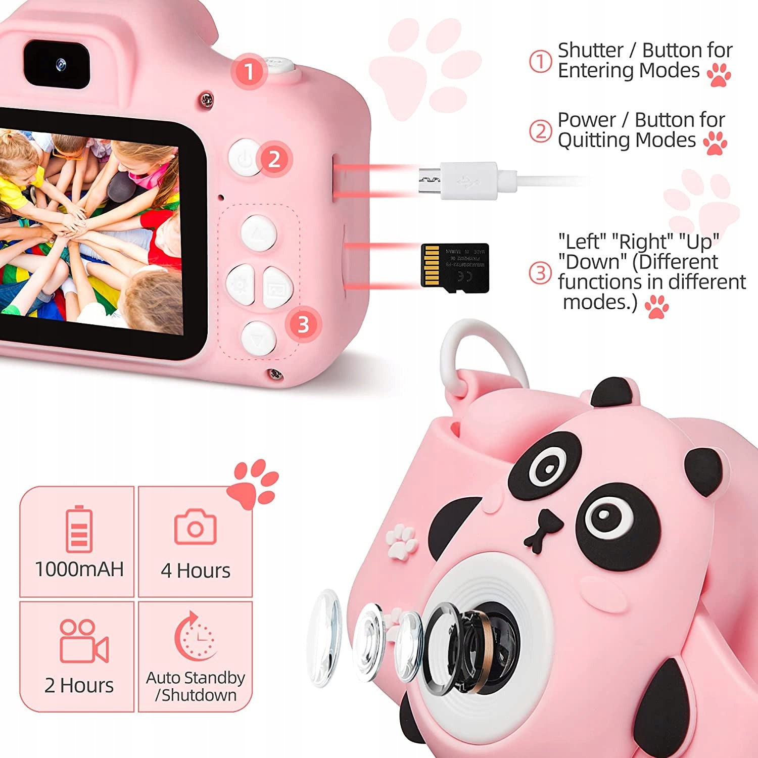 Child Photography BLUE DIGITAL CAMERA FOR KIDS CAMERA GAMES Brand no brand