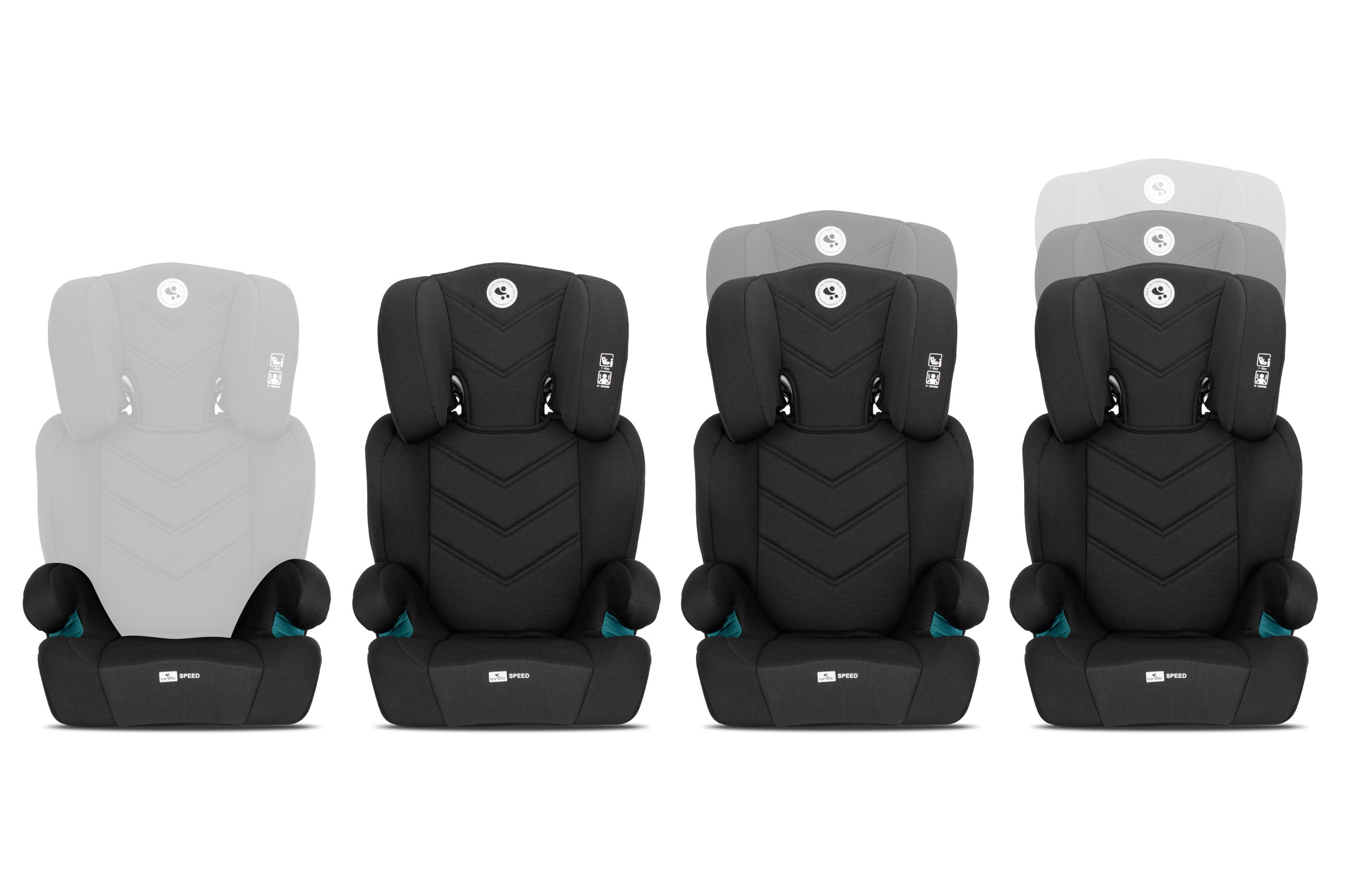 Child seat 100-150cm for belts ISIZE Lorelli Speed black +  EAN (GTIN) 3800166117805