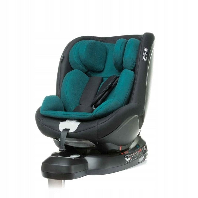 Child swivel seat NANO-FIX isofix 4baby I-SIZE DARK TURQUOISE Brand 4BABY