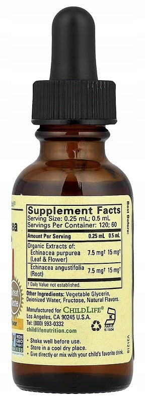 ChildLife ECHINACEA taste Orange 30ml ECHINACEA Resistance Expiration date not specified