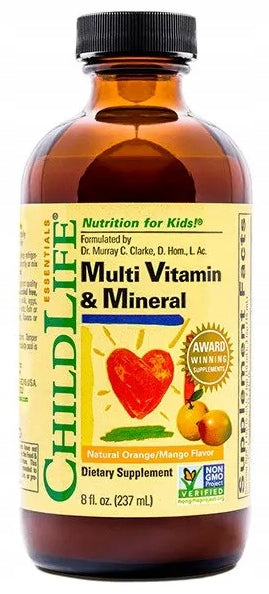 ChildLife MULTI VITAMIN & MINERAL Orange/Mango 237 ml VITAMINS MINERALS